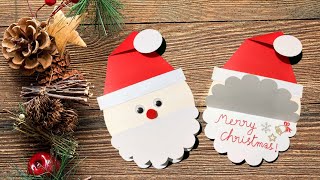 DIY | Santa card | Santa Greeting Card | How To Make Easy Santa Greeting Card | Christmas Craft