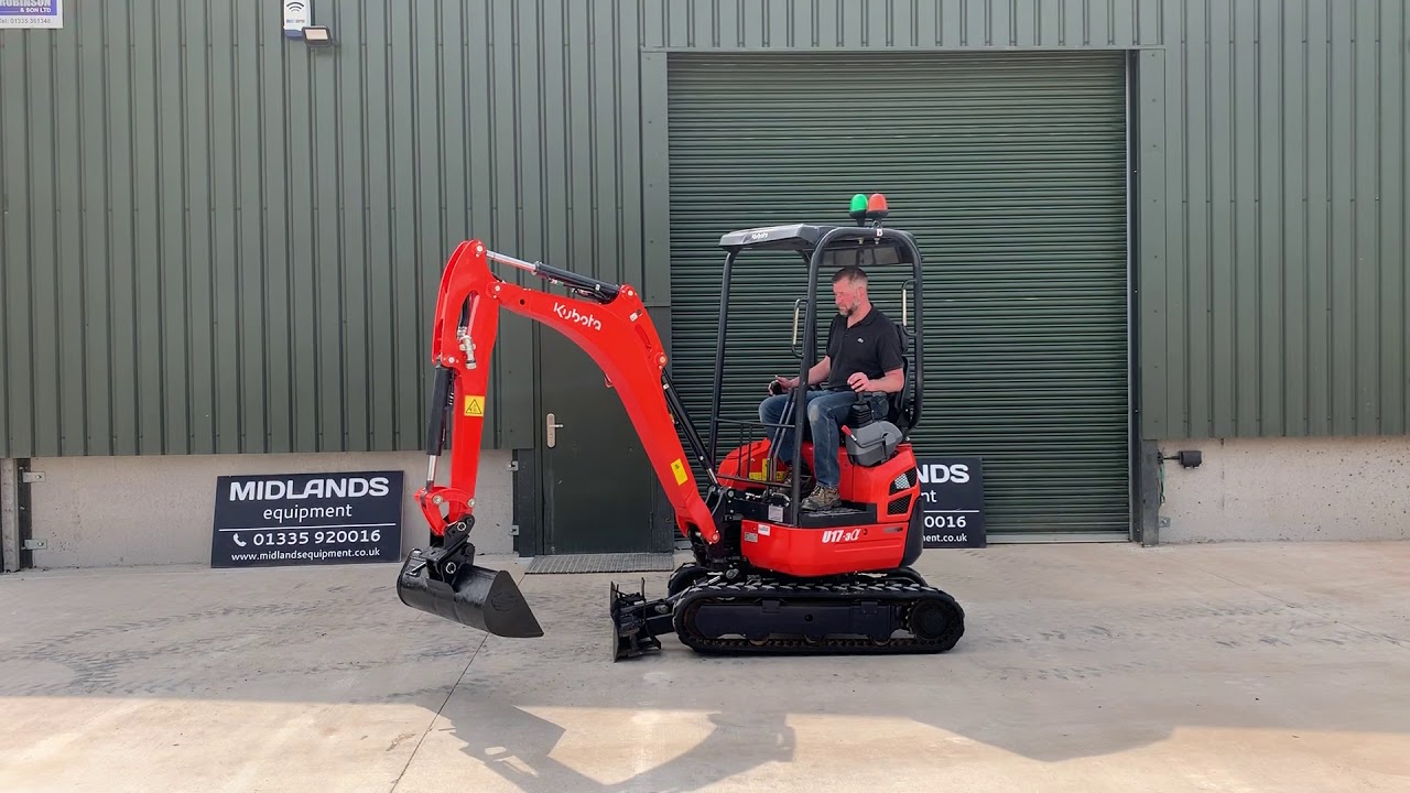 Kubota U173a 1.7ton Mini Digger Midlands Equipment Demo Video YouTube