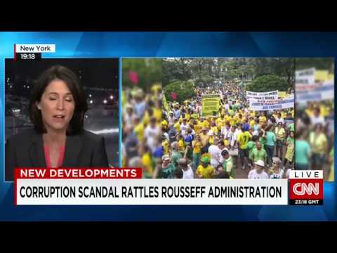 Massive Crowd of Protesters Rally Against Brazil's President