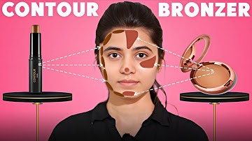 Contour vs Bronzer : What’s the Difference and How to Use Both | Simran Kaur Makeovers