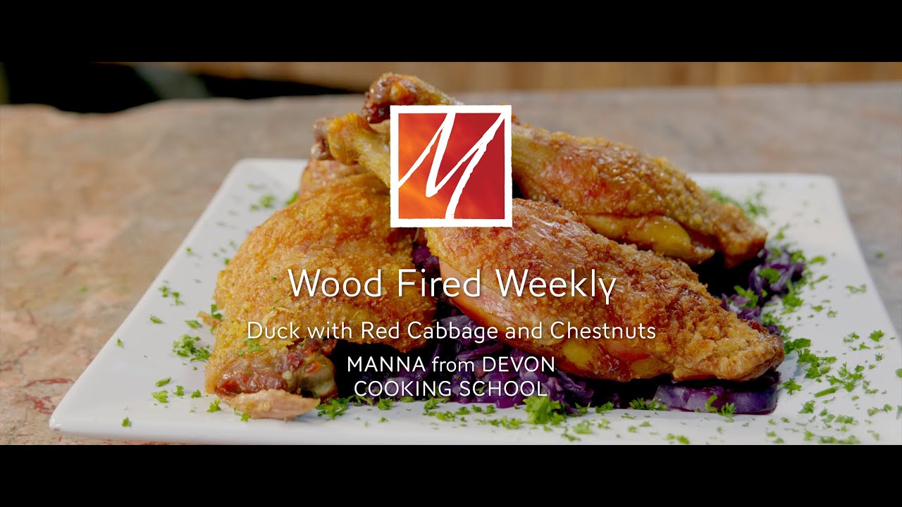Slow Roast Duck Legs and Braised Red Cabbage in the Wood Fired Oven