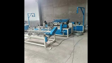 GST single wire full automatic chain link fence machine with border wire locking system