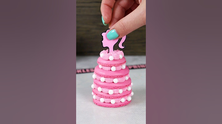 Barbie Mac Stack! 💕 #macaron #barbie #shortsvideo #shorts