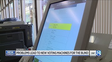 More voting problems for blind people; state promises fix