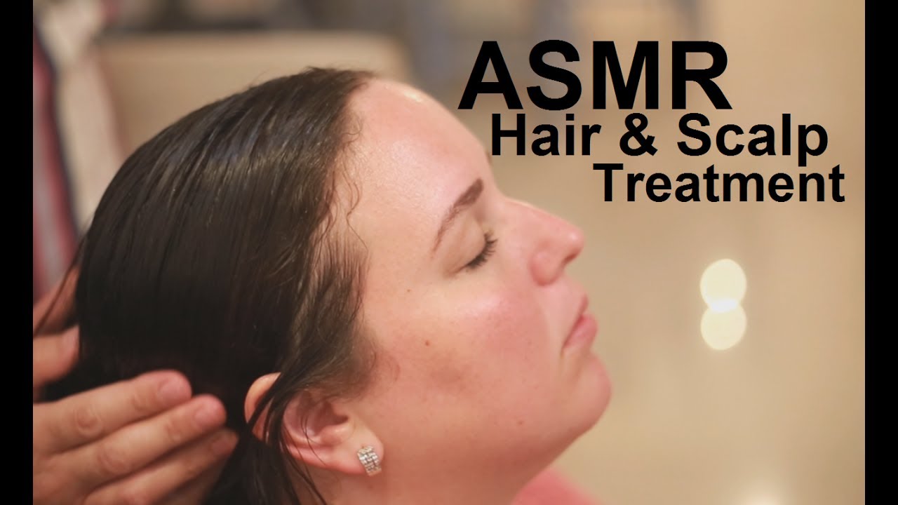 ASMR Coconut Oil Hair Treatment | Scalp Massage | Brushing & Combing