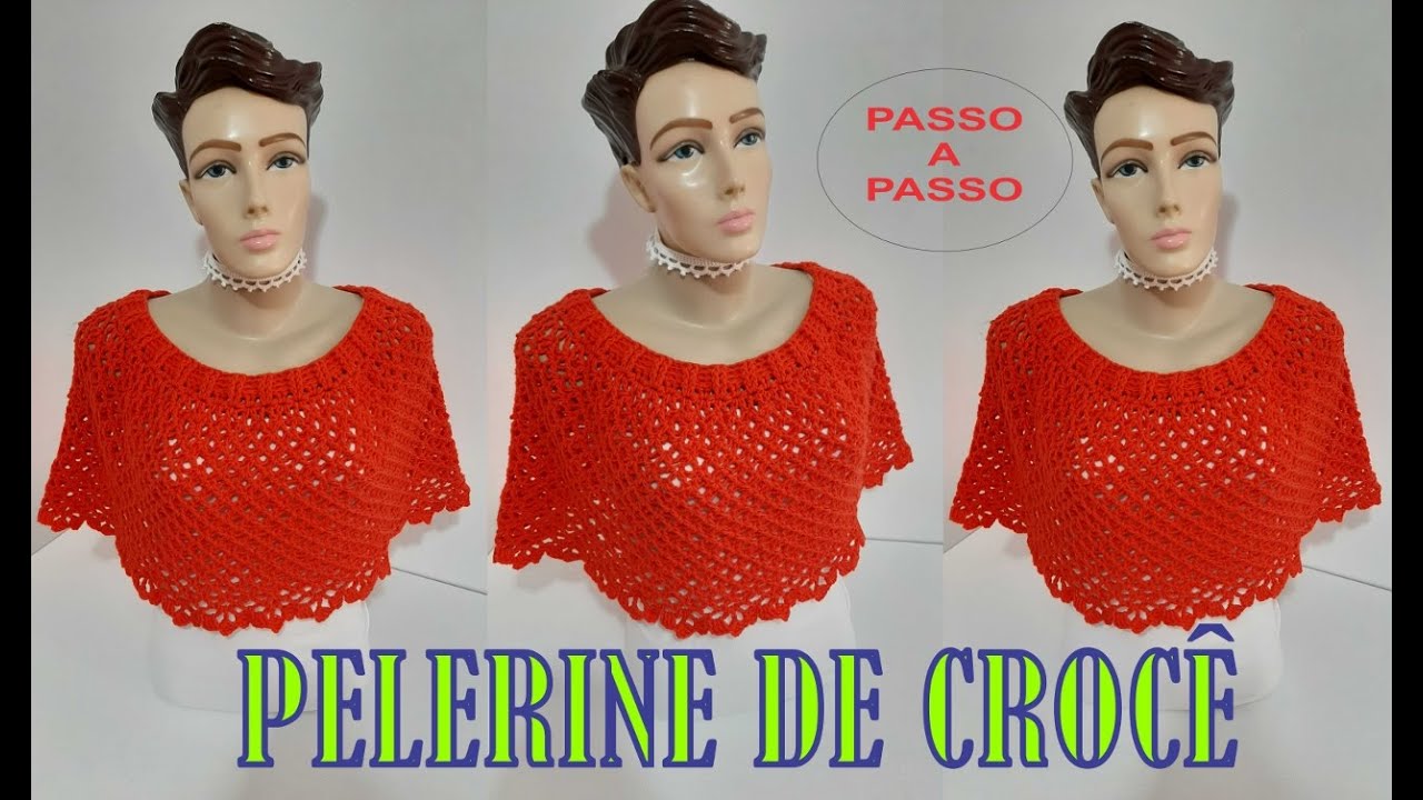 Pelerine de Crochê PARIS Por Neddy Ghusmam