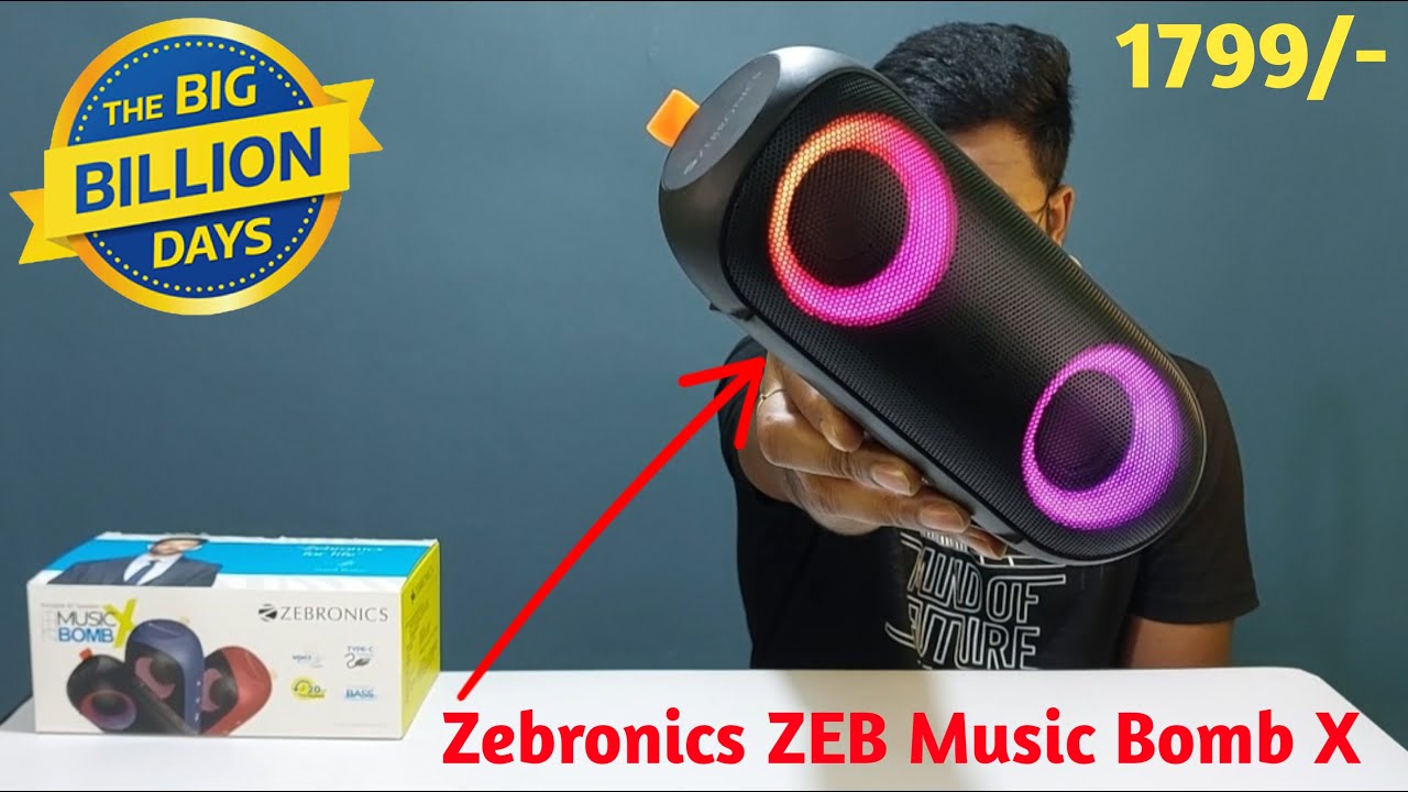 Zebronics Zeb Music Bomb X Bluetooth Speaker Unboxing // Flipkart Big