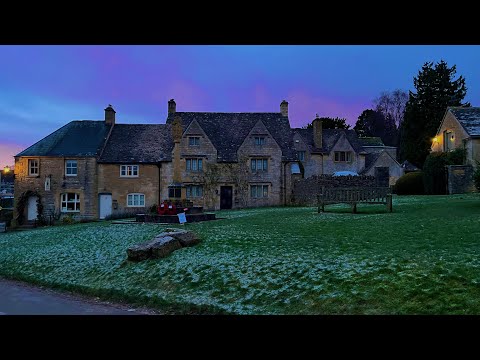 A Never Before Seen Sunrise Skyline - Magnificent COTSWOLDS Village Walk, ENGLAND