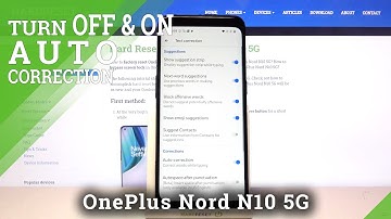How to Use Auto Correction on OnePlus Nord N10 5G – Text Correction Option