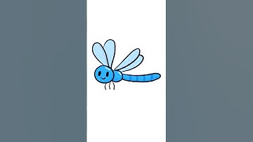 ✨How to draw Dragonfly Easy and simple ? #drawing #easydrawing #art #howtodraw #kidsdrawing