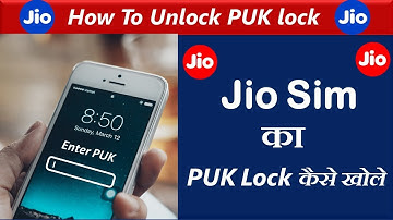 JIO PUK Code To Unlock Sim Card | JIO PUK Code Unlock | JIO Sim PUK Code Unlock |A1InformationCenter