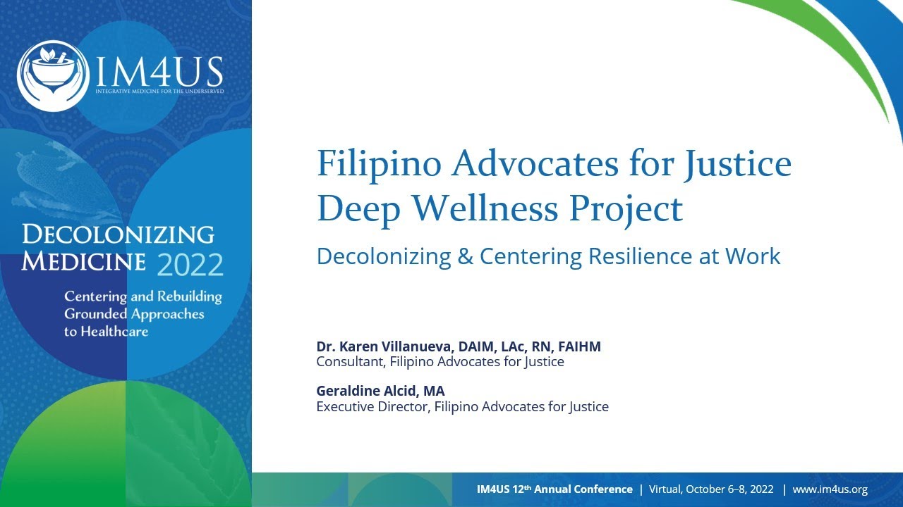 Filipino Advocates for Justice IM4US Presentation YouTube