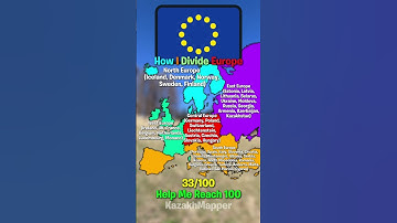 How I Divide Europe #mapping #geography #geographythroughmaps #europe #northeurope #westeurope #eu