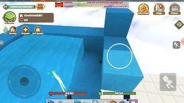 Building a waterpark in skyblock!! ( Blockman go )