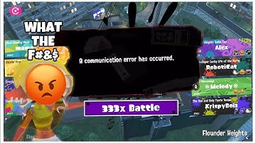 Splatoon 3: But if I get a Communication Error, The Video Ends