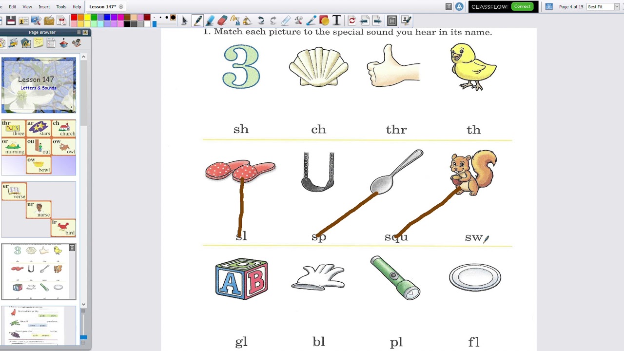 Kindergarten Letters & Sounds lesson 147 - YouTube
