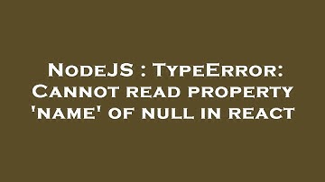 NodeJS : TypeError: Cannot read property 