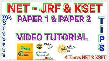 HOW TO CLEAR/PASS - NET-JRF & KSET in 2020 - EXPERTS TIPS IN KANNADA & ENGLISH
