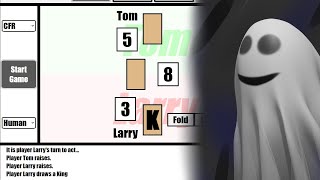 Integrating The Counterfactual Regret Algorithm With The Leduc Game And Playing A Game Vs The Bot