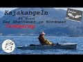 Angeln vom Kajak, auf Sommaroy (Sommarøy) in Nord Norwegen