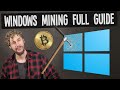 How to Install and Set Up WINDOWS for MINING (All Settings)