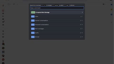 Gmail Command Palette