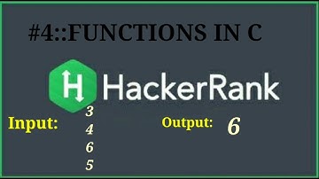 Functions in c hackerrank solution|#4| Greater than four number in c|Hackerrank|