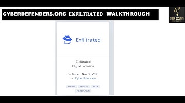 Cyberdefenders.org Exfiltrated CTF Walkthrough