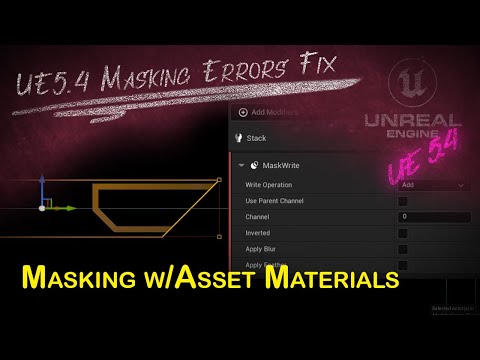 Unreal 5.4 Motion Design Object Masking with Asset Materials