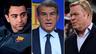 Joan Laporta BACKS Xavi to become Barcelona coach & explains the sacking of Ronald Koeman