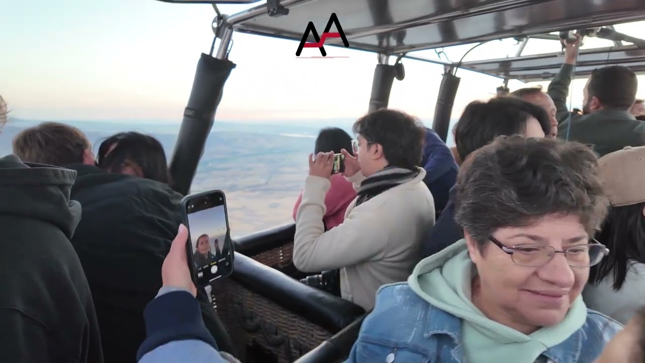 September 11, 2025 - Cappadocia, Turkey Hot Air Balloon Ride, Hanging at 3000 feet
