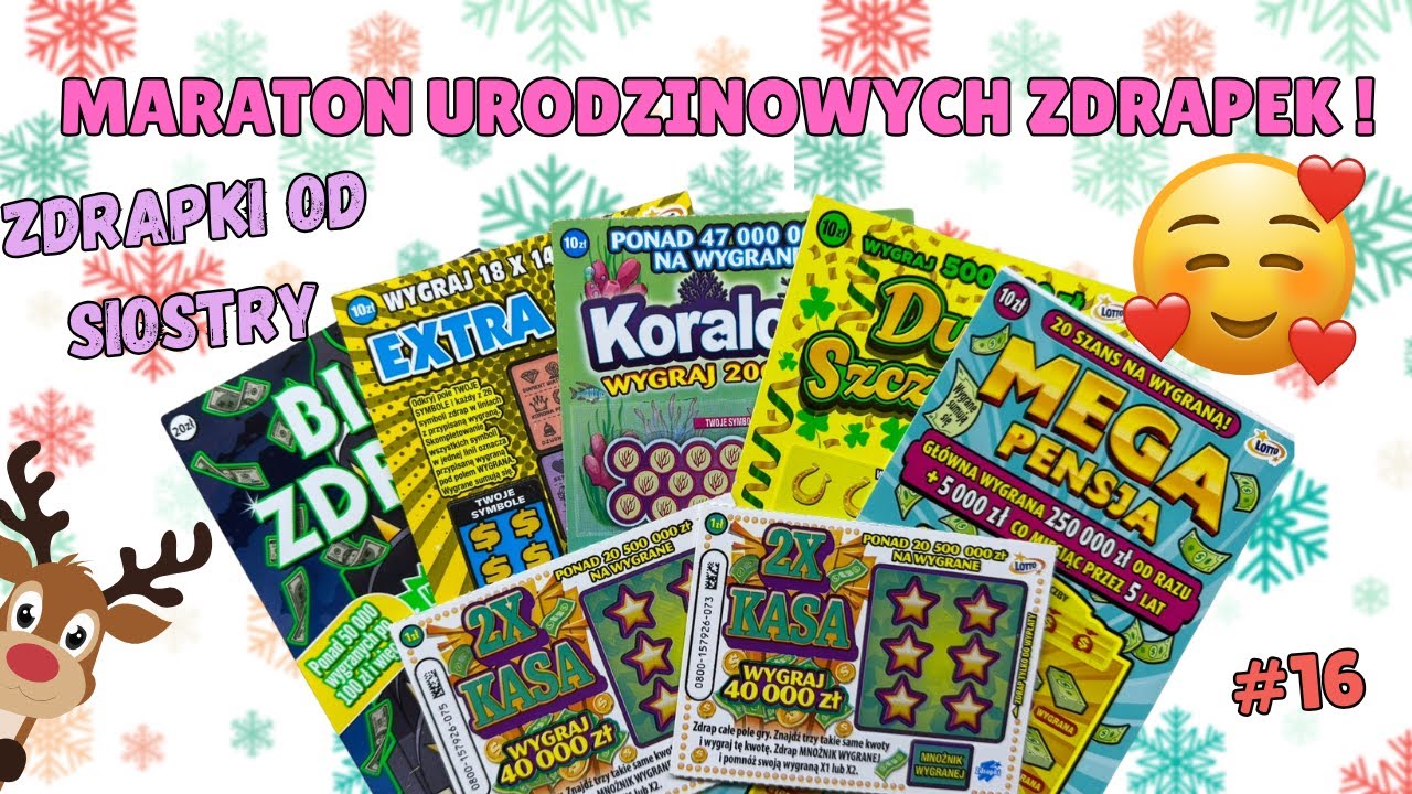 ZDRAPMASY #16🎅ZDRAPKOWY MARATON CZAS START ! 😄🥰🥳💸 #zdrapki #lotto #gift #scratchcards #lottery #win