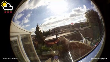 Weather timelapse of Tuesday 10 July 2018