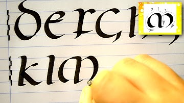 UNCIAL font | Pilot Parallel Pen