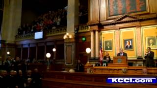 Branstad delivers Condition of State address
