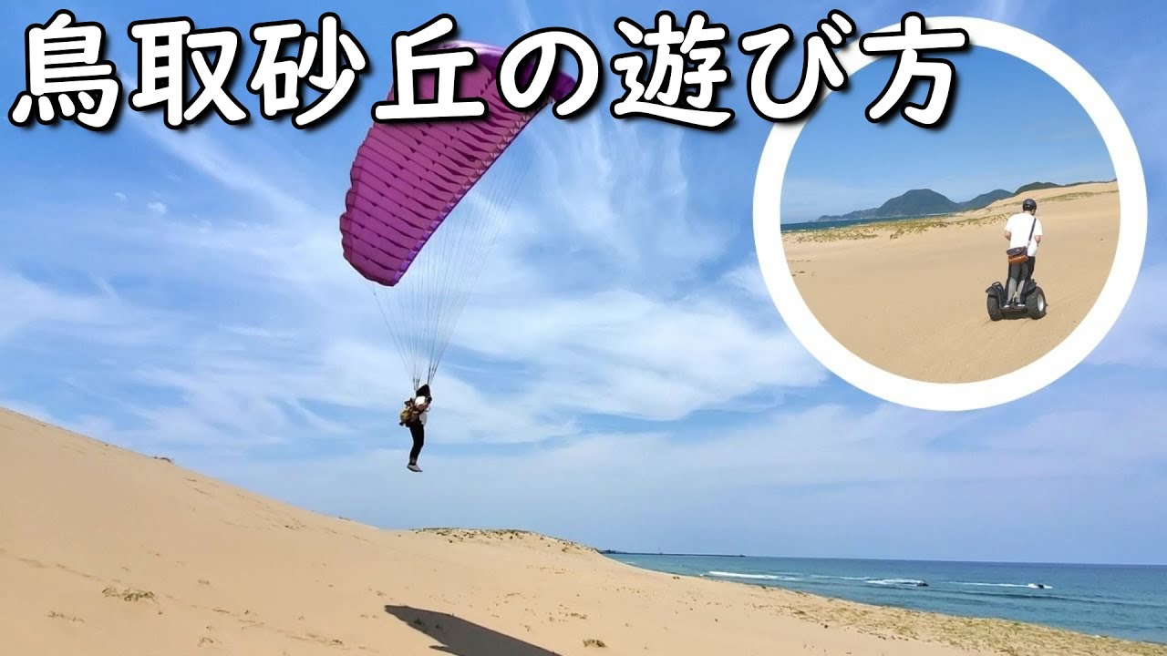 パラグライダー＆セグウェイ＆砂の美術館！鳥取砂丘を遊びつくす【猫と海辺の田舎暮らし17】