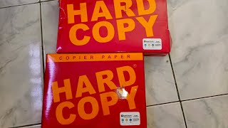 Unboxing Hard Copy Legal and letter size Bond Paper