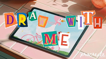 my digital art process ⁎⁺˳✧༚ chill lofi draw with me in procreate