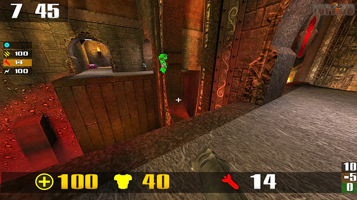Quake 3 CPMA: A player that looks like he went crazy