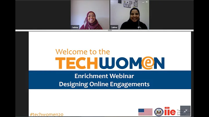 TechWomen June Webinar |Designing Virtual Events