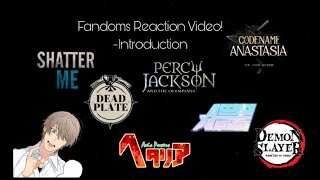Fandoms react to each-other. ||W.I.P|| (introduction) 0/11. /2x/