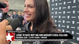 Katherine Legge to race Indy 500 and Coca Cola 600
