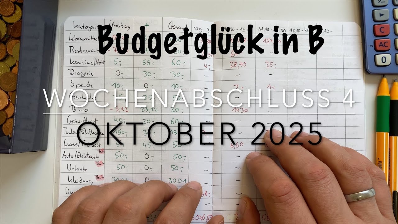 Wochenabschluss 4 Oktober 2025/ Restzahlung für die Küche/ Zusatzeinnahme