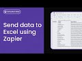 Send data to Excel using Zapier