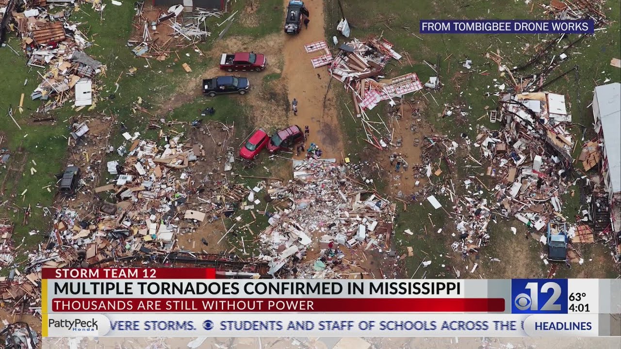 Multiple tornadoes confirmed in Mississippi, thousands remain without ...
