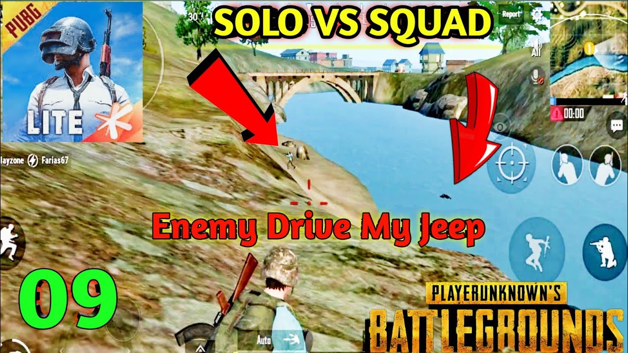 PUBG MOBILE LITE || SOLO VS SQUAD MATCH || GAMEPLAY - YouTube