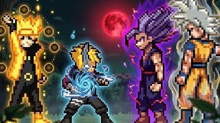Borushiki OPNew &amp; Naruto V2 OPAll Form VS Beast Gohan OP &amp; Goku DBS 3 5 OPAll Form in #mugen