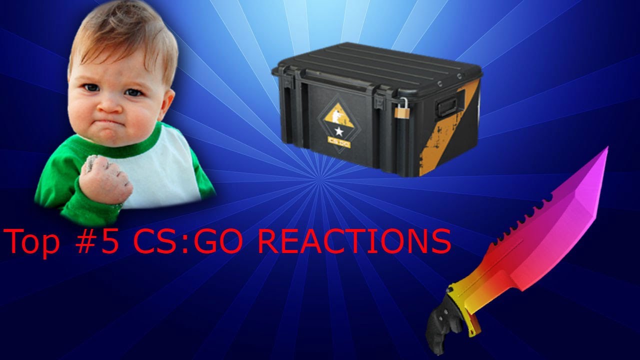 TOP 5 CS:GO KNIFE REACTIONS (FUNNY)