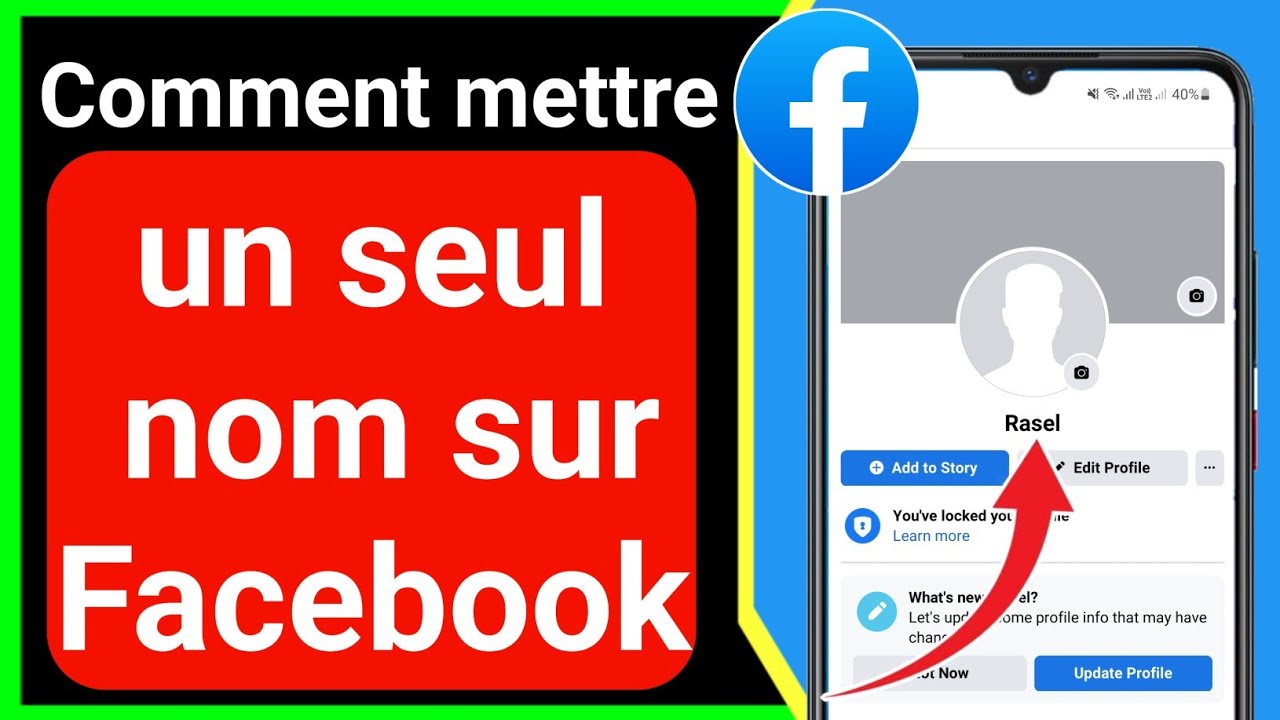 comment mettre un seule nom sur Facebook 2022 | COMMENT AVOIR UN SEUL