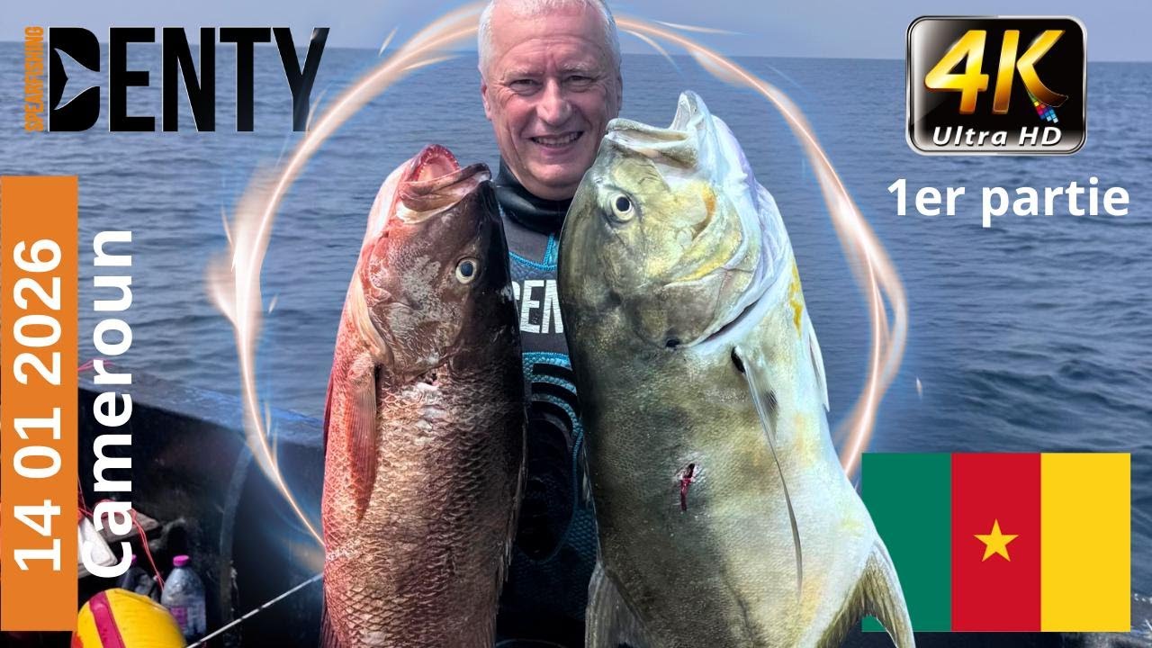 1er partie de la vidéo du 3éme jour de Chasse sous-marine extrême dans la baie de Douala au Cameroun